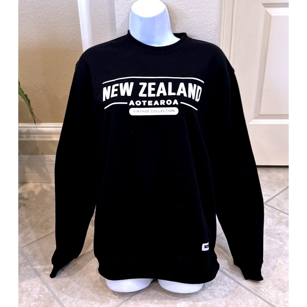 Kiwi Silver New Zealand‎ Aotearoa Vintage Collection Black Sweatshirt Mens M